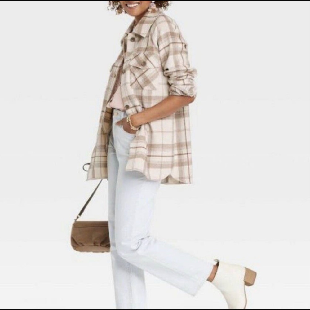 Lulu’s anthro Trendy Knox Rose flannel jacket